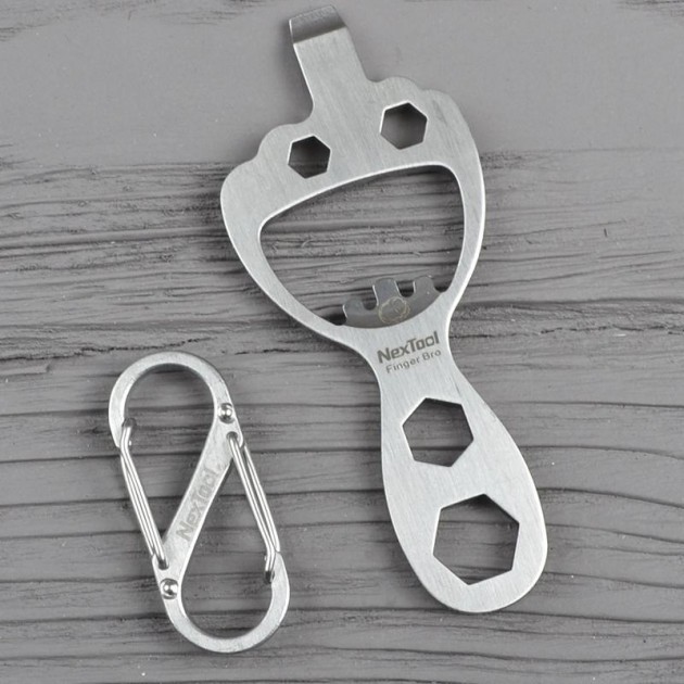 Мини-Мультитул NexTool BOTTLE OPENER Finger Bro KT5009B - фото 6