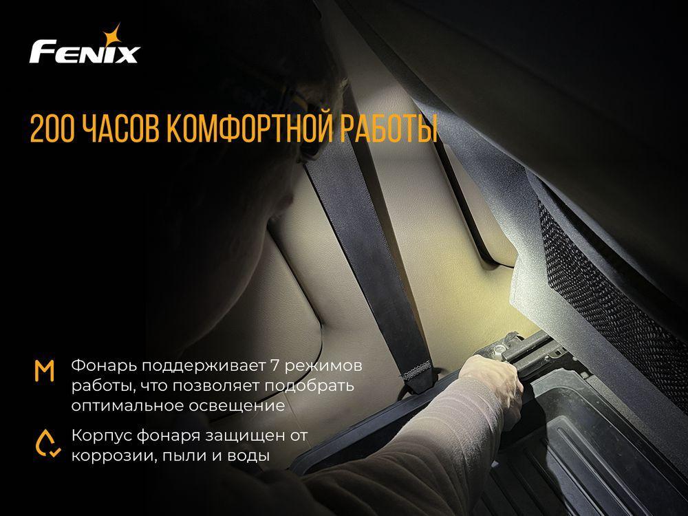 Фонарь налобный Fenix HL40R Cree XP-LHIV2 LED серый HL40RGY - фото 16