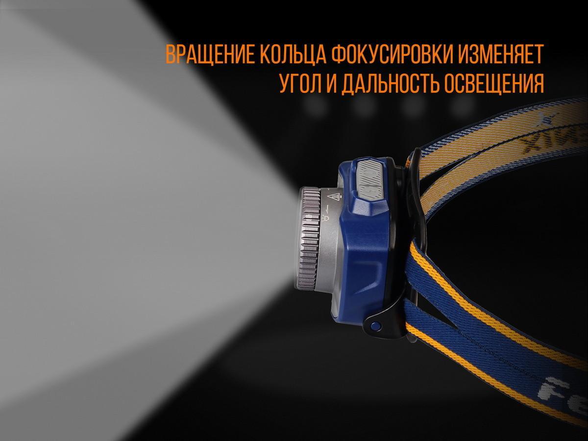 Фонарь налобный Fenix HL40R Cree XP-LHIV2 LED серый HL40RGY - фото 19