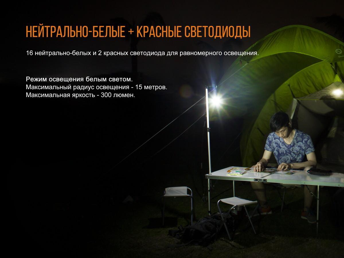 Фонарь кемпинговый Fenix CL20Ror оранжевый - фото 15
