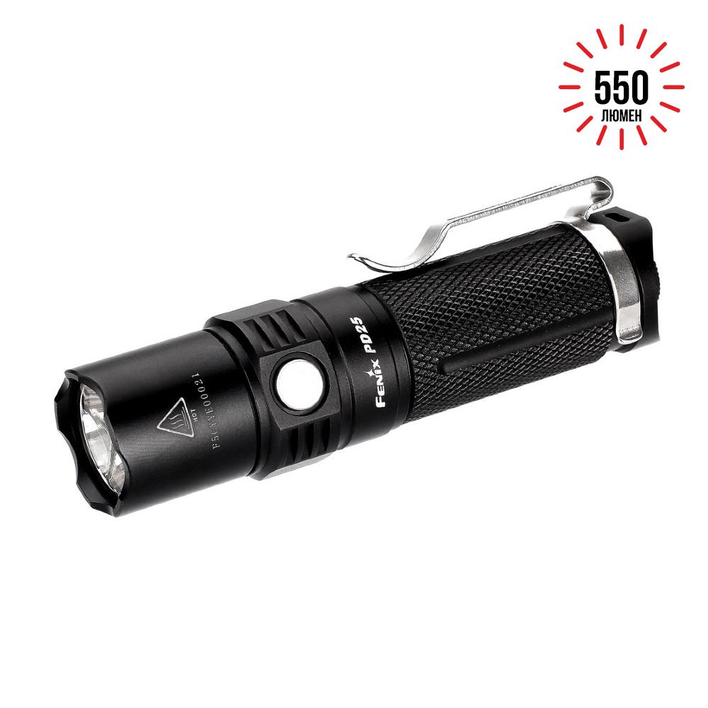 Фонарь ручной Fenix PD25+16340 USB - фото 1