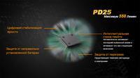 Фонарь ручной Fenix PD25+16340 USB - фото 7