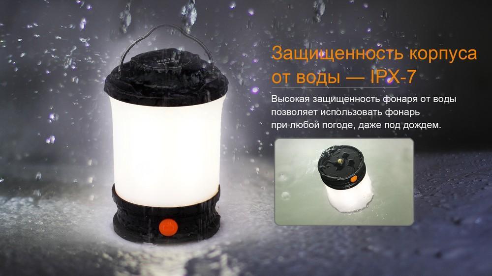 Фонарь кемпинговый Fenix CL30R черный - фото 7