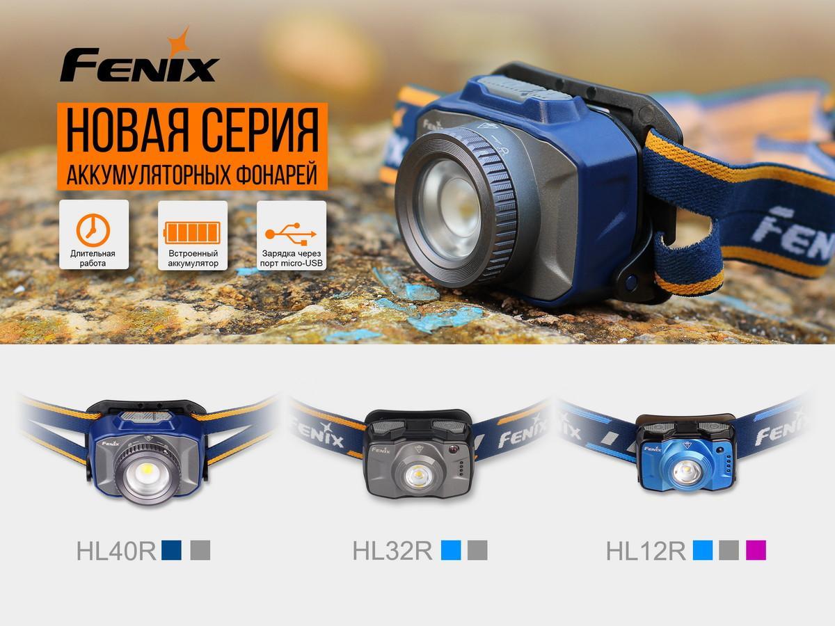 Фонарь налобный Fenix HL32R сер - фото 15