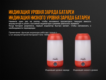 Фото Фонарь кемпинговый Fenix CL26R красный