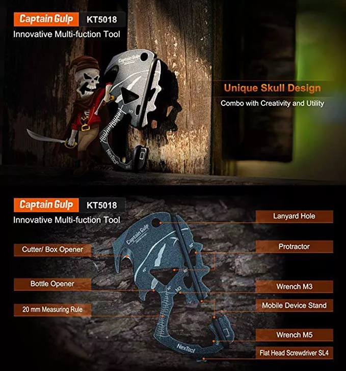Мини-Мультитул NexTool Captain Gulp KT5018 - фото 5