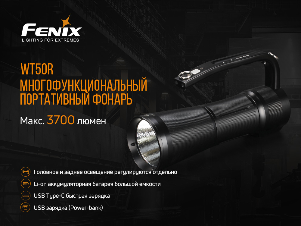 Фонарь ручной Fenix WT50R - фото 12