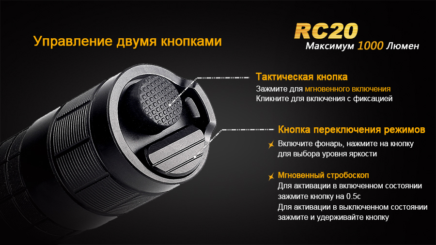 Фонарь ручной Fenix RC20 XM-L2 U2 - фото 9