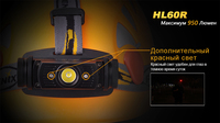 Фонарь налобный Fenix HL60R Cree XM-L2 U2 Neutral White LED - фото 6