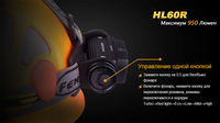 Фонарь налобный Fenix HL60R Cree XM-L2 U2 Neutral White LED - фото 9