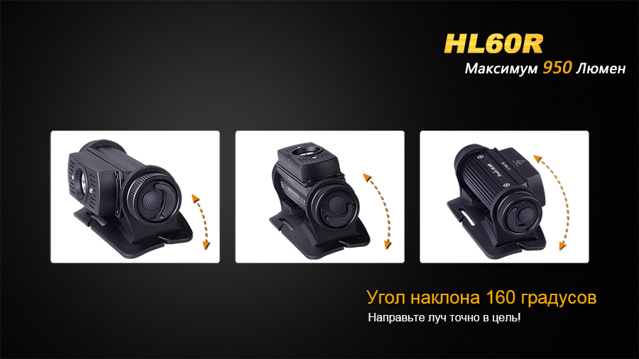 Фонарь налобный Fenix HL60R Cree XM-L2 U2 Neutral White LED - фото 10