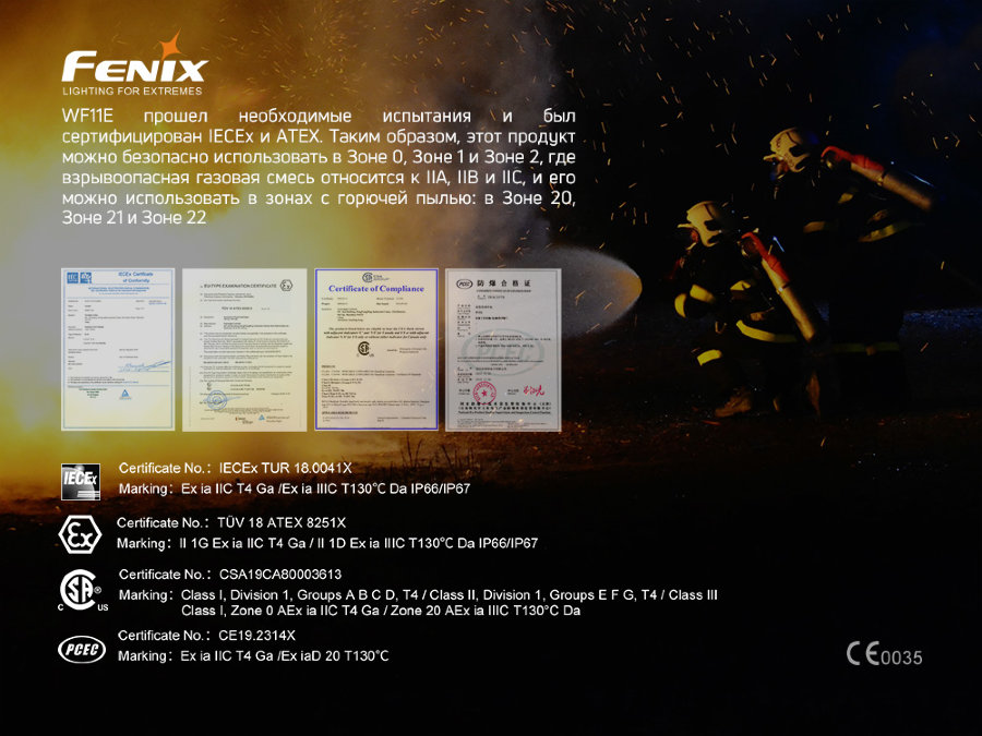 Фонарь ручной Fenix WF11E - фото 13