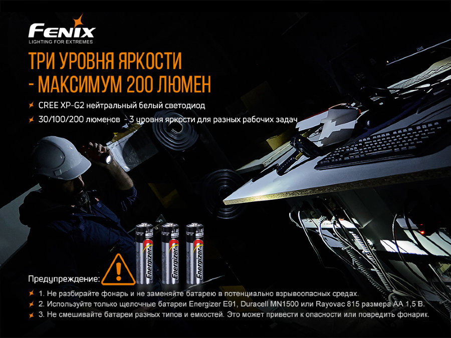 Фонарь ручной Fenix WF11E - фото 10