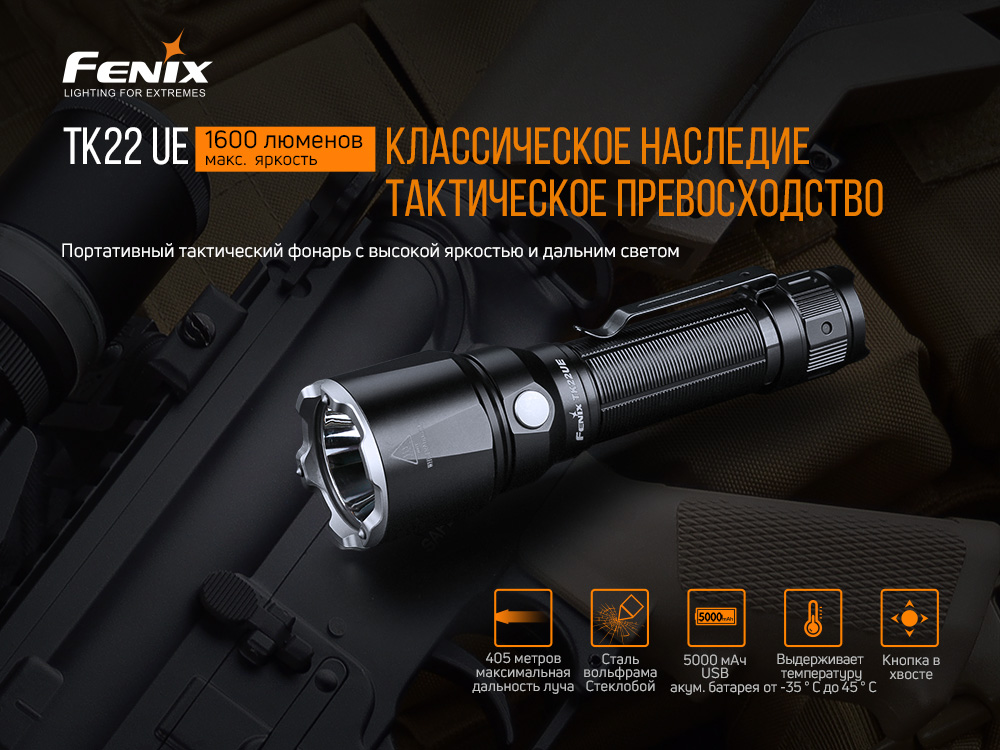Фонарь ручной Fenix TK22UE - фото 16