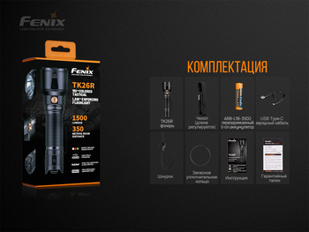 Фото Фонарь ручной Fenix TK26R