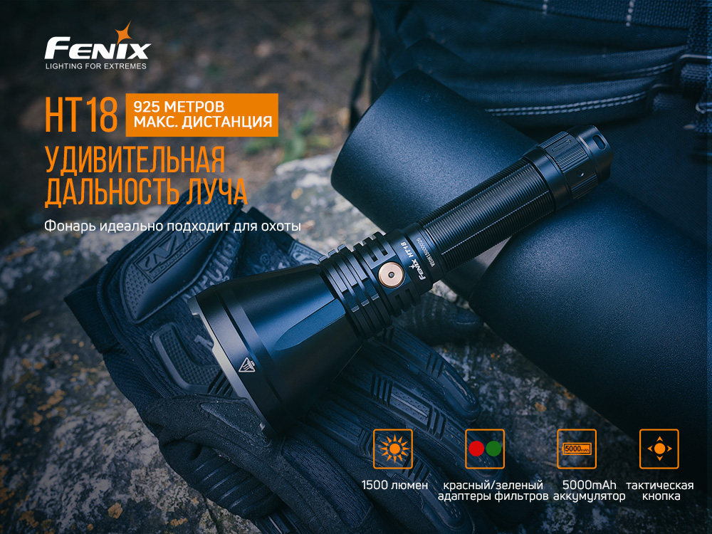 Фонарь ручной Fenix HT18 - фото 18
