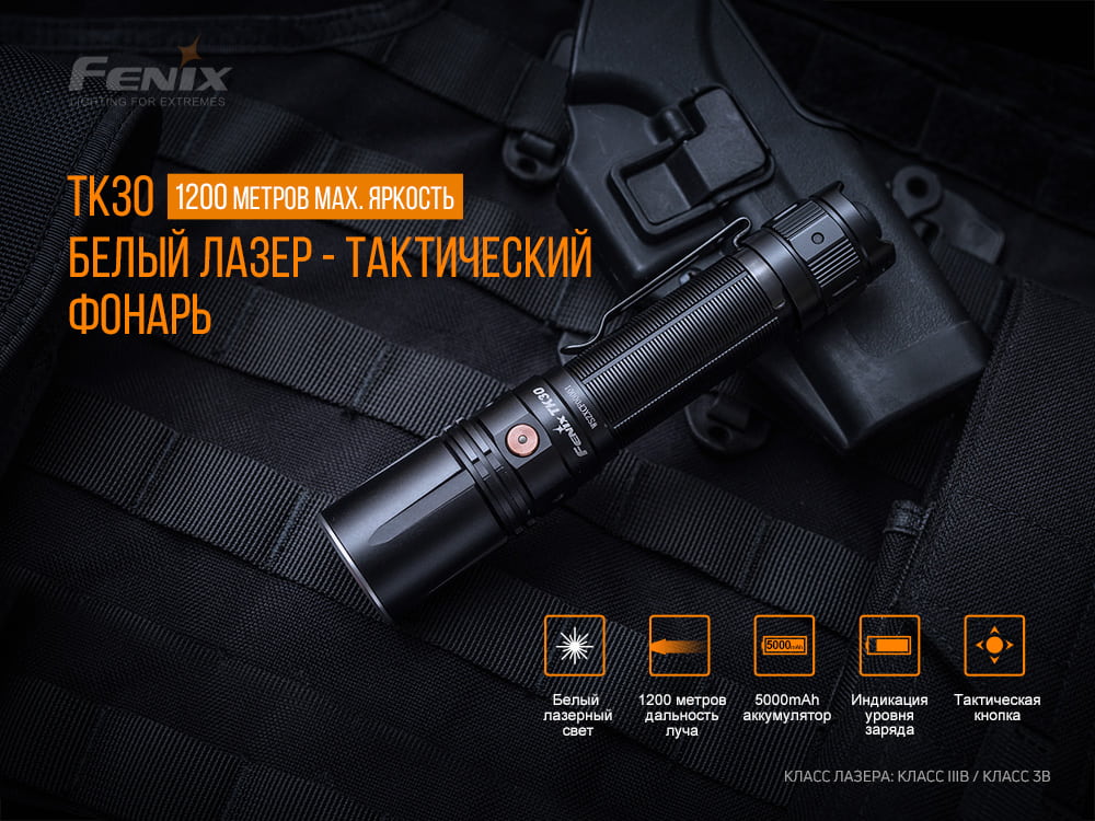 Фонарь ручной лазерный Fenix TK30 Laser TK30L - фото 17