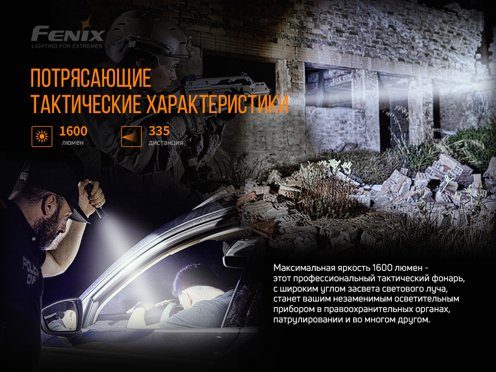 Фонарь ручной Fenix TK11 TAC - фото 16