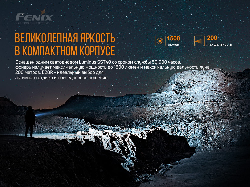 Фонарь ручной Fenix E28R - фото 17