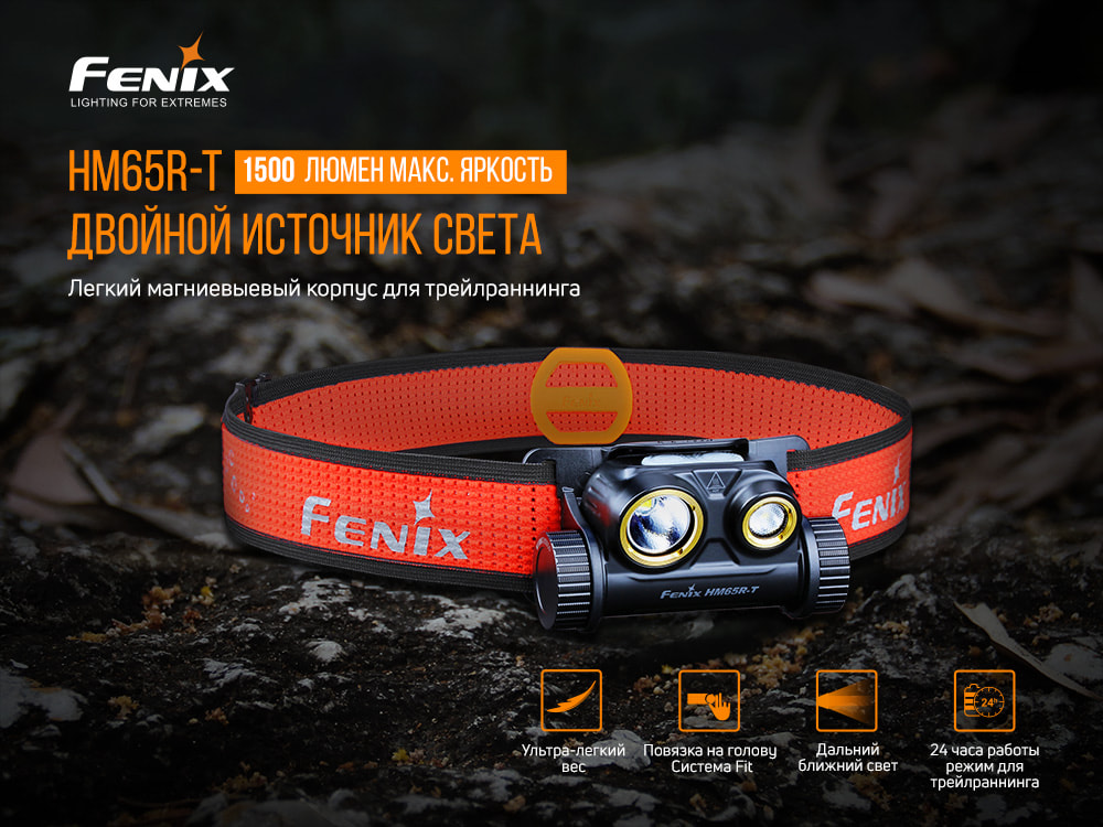Фонарь налобный Fenix HM65R-T - фото 18