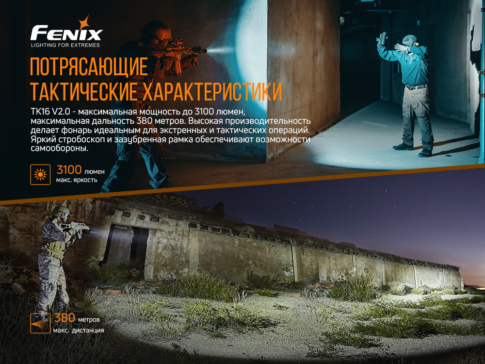 Фонарь ручной Fenix TK16 V2.0 - фото 17