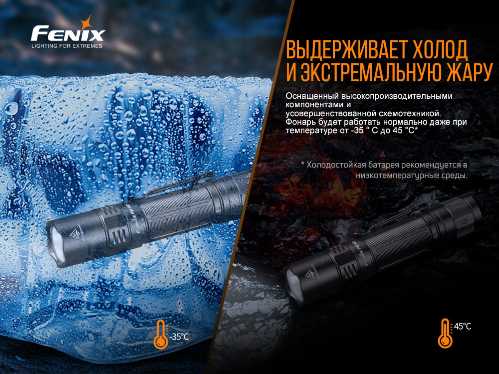 Фонарь ручной Fenix PD32 V2.0 PD32V20 - фото 8