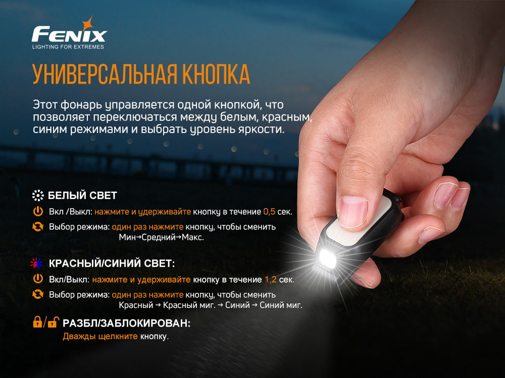 Фонарь ручной Fenix E-LITE - фото 9