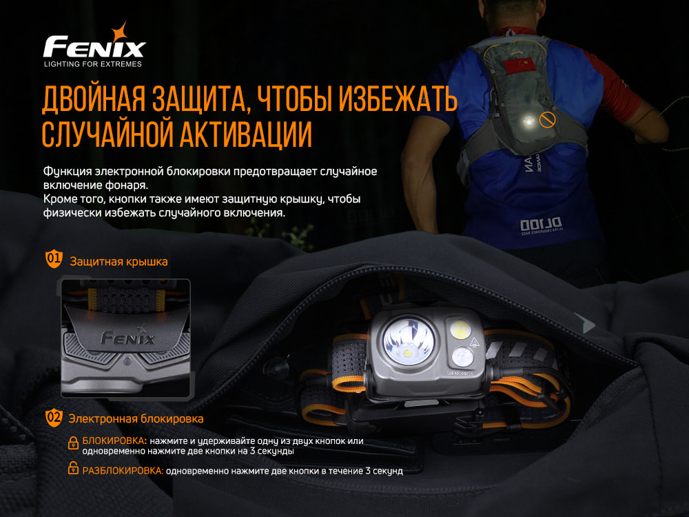 Фонарь налобный Fenix HP16R - фото 11