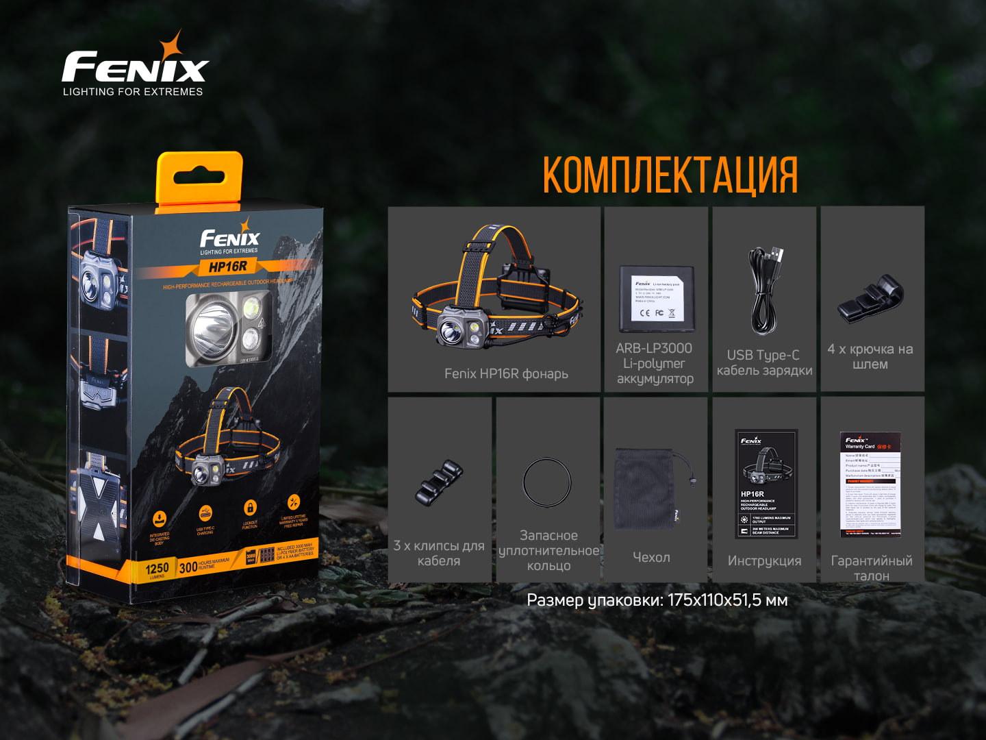 Фонарь налобный Fenix HP16R - фото 14