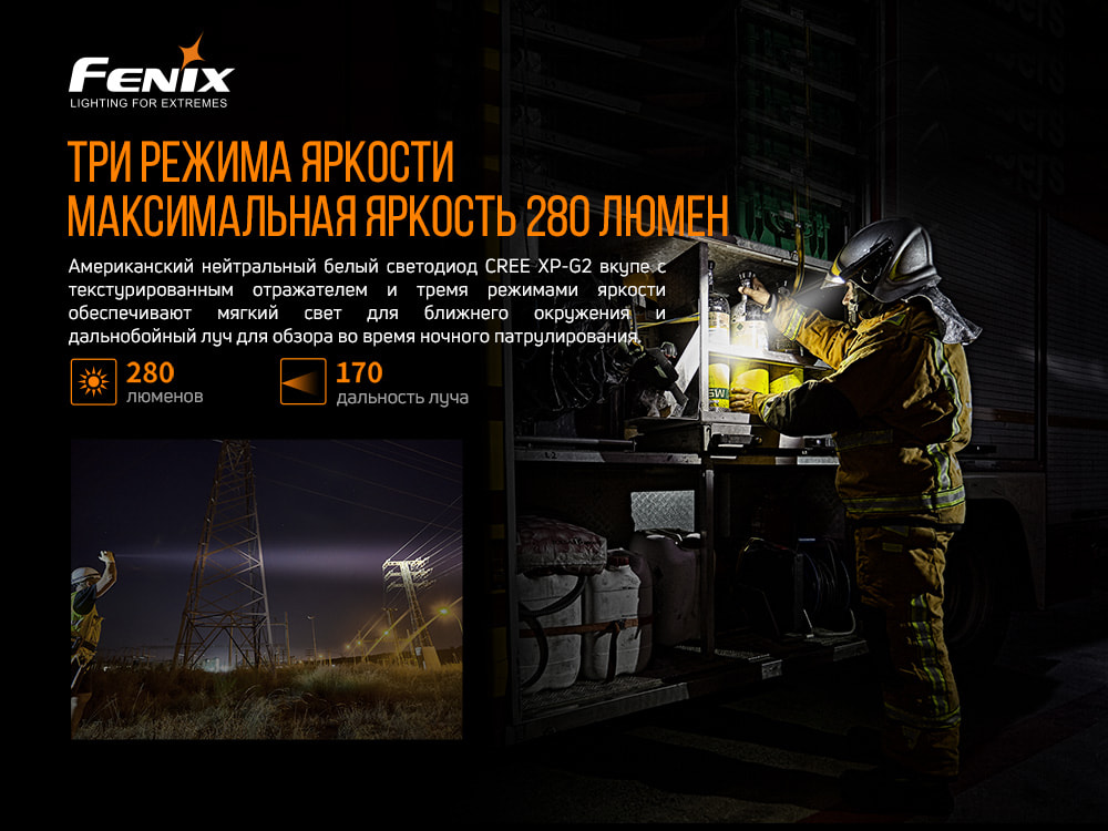 Фонарь ручной Fenix WF30RE - фото 12