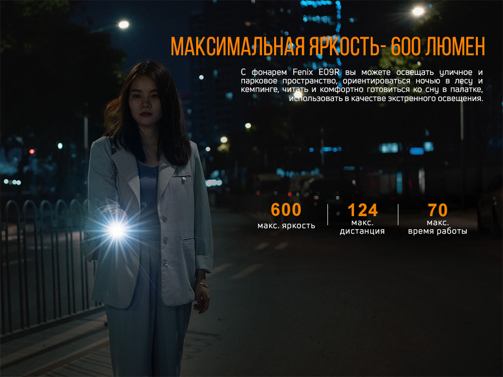 Фонарь ручной Fenix E09R - фото 15