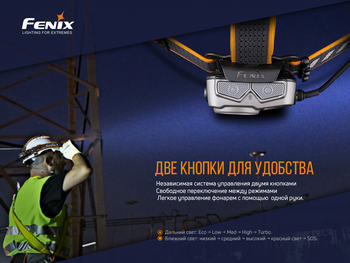 Фото Фонарь налобный Fenix HP25R V2.0 HP25RV20