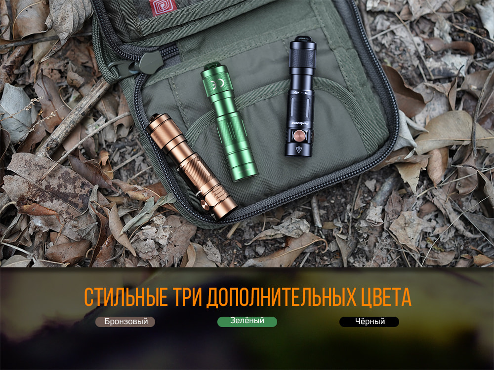 Фонарь ручной Fenix E05R черный E05Rblk - фото 11