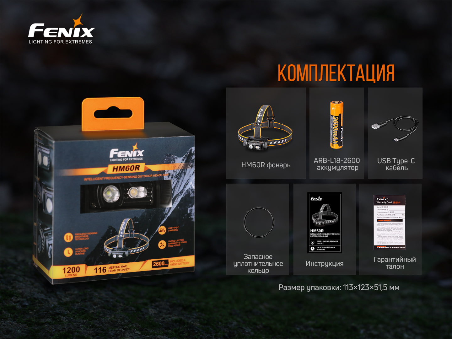 Фонарь налобный Fenix HM60R - фото 16