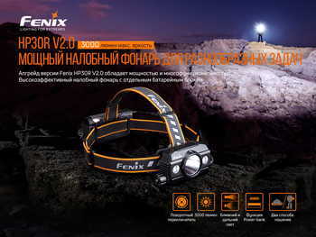 Фото Фонарь налобный Fenix HP30R V2.0 HP30RV20