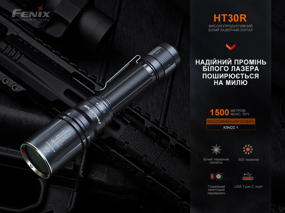 Фонарь ручной лазерный Fenix HT30R - фото 22