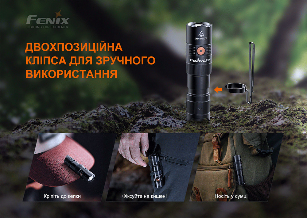Фонарь ручной Fenix PD25R - фото 5