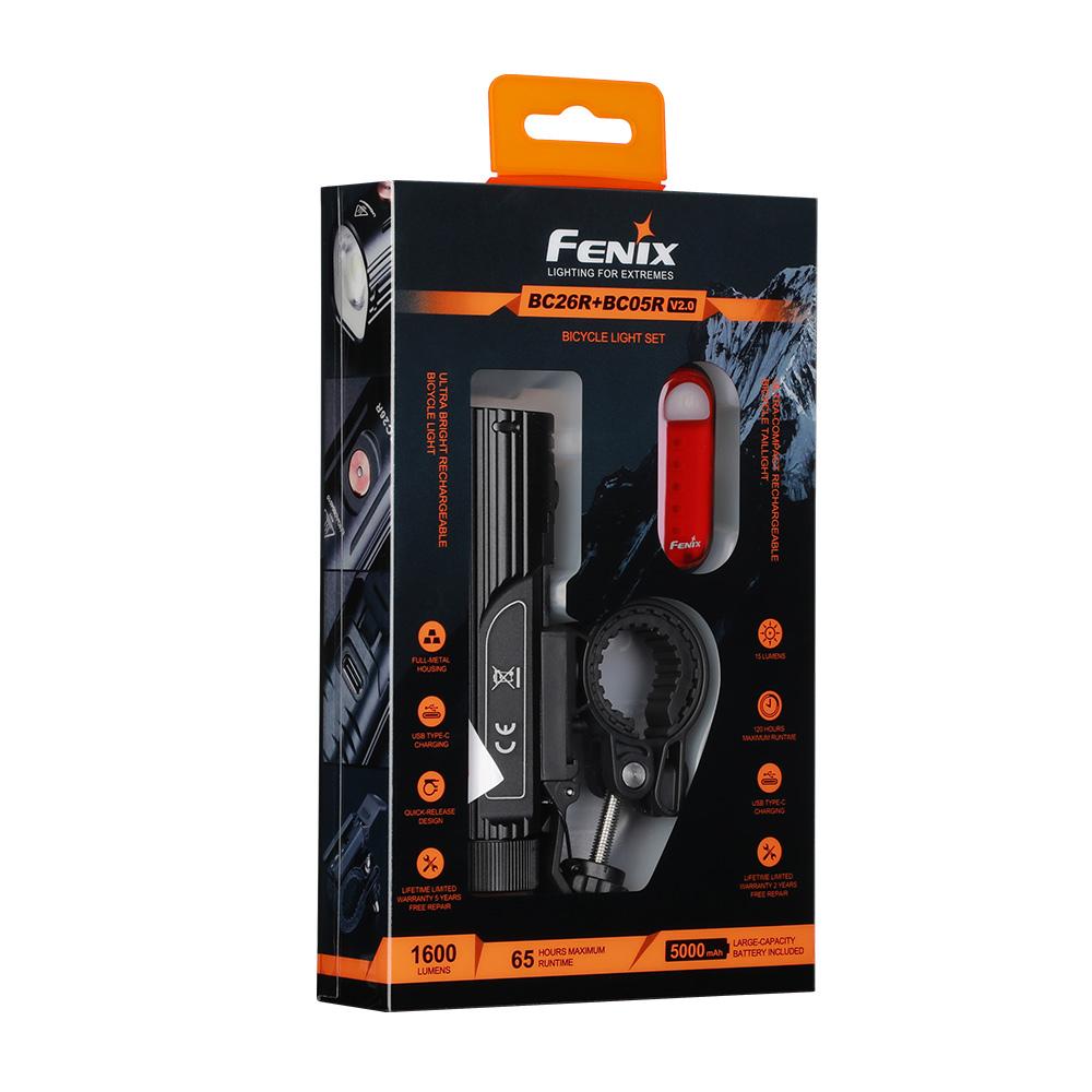 Комплект велофара Fenix BC26R+BC05RV20 - фото 1