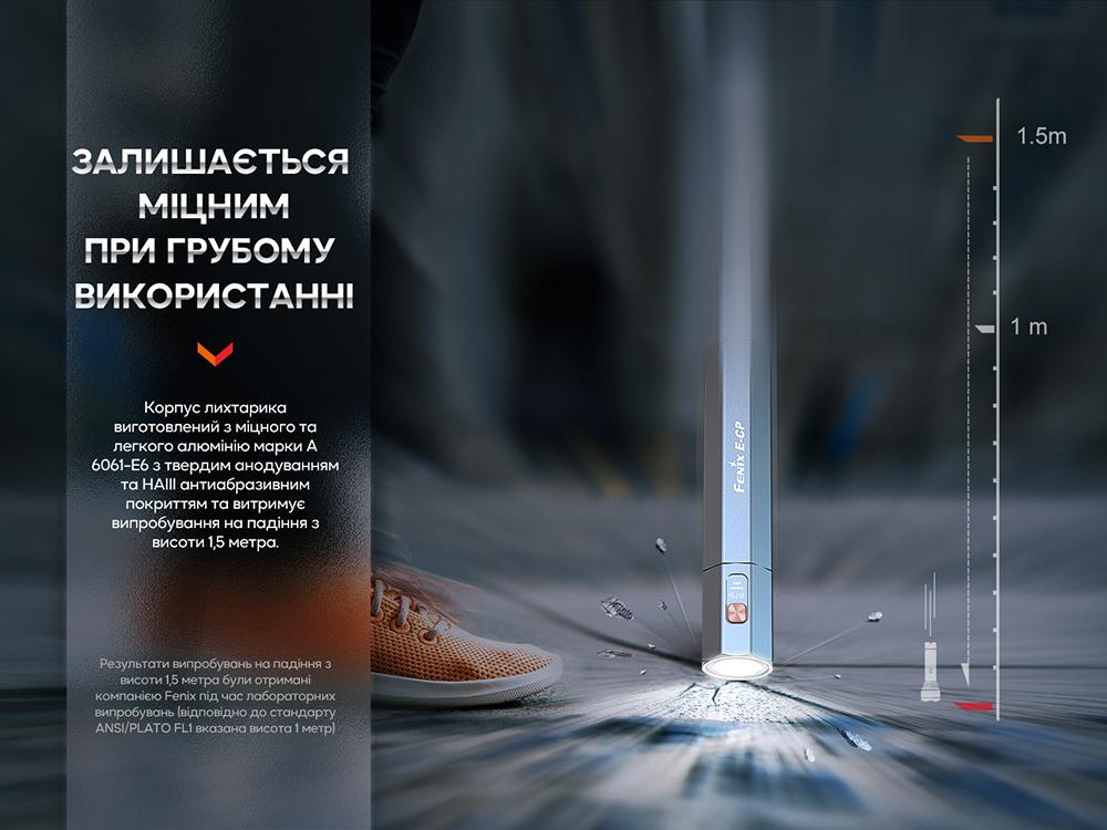 Фонарь ручной Fenix E-CP черный E-CPblack - фото 11
