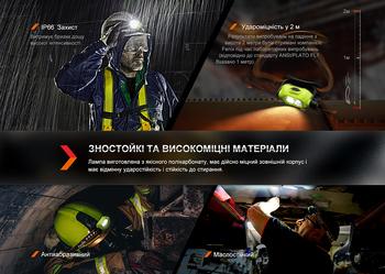 Фото Фонарь налобный Fenix WH23R с безконтактным датчиком