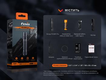 Фото Фонарь тактический Fenix PD36R Pro RED PD36RPRORED