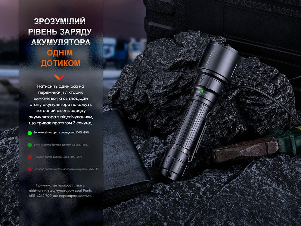 Фонарь профессиональный Fenix WF26R с магнитной зарядкой - фото 7
