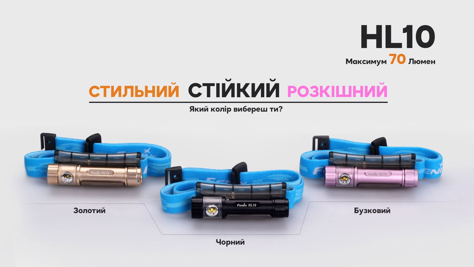 Фонарь налобный Fenix HL10 gold HL10gl - фото 8