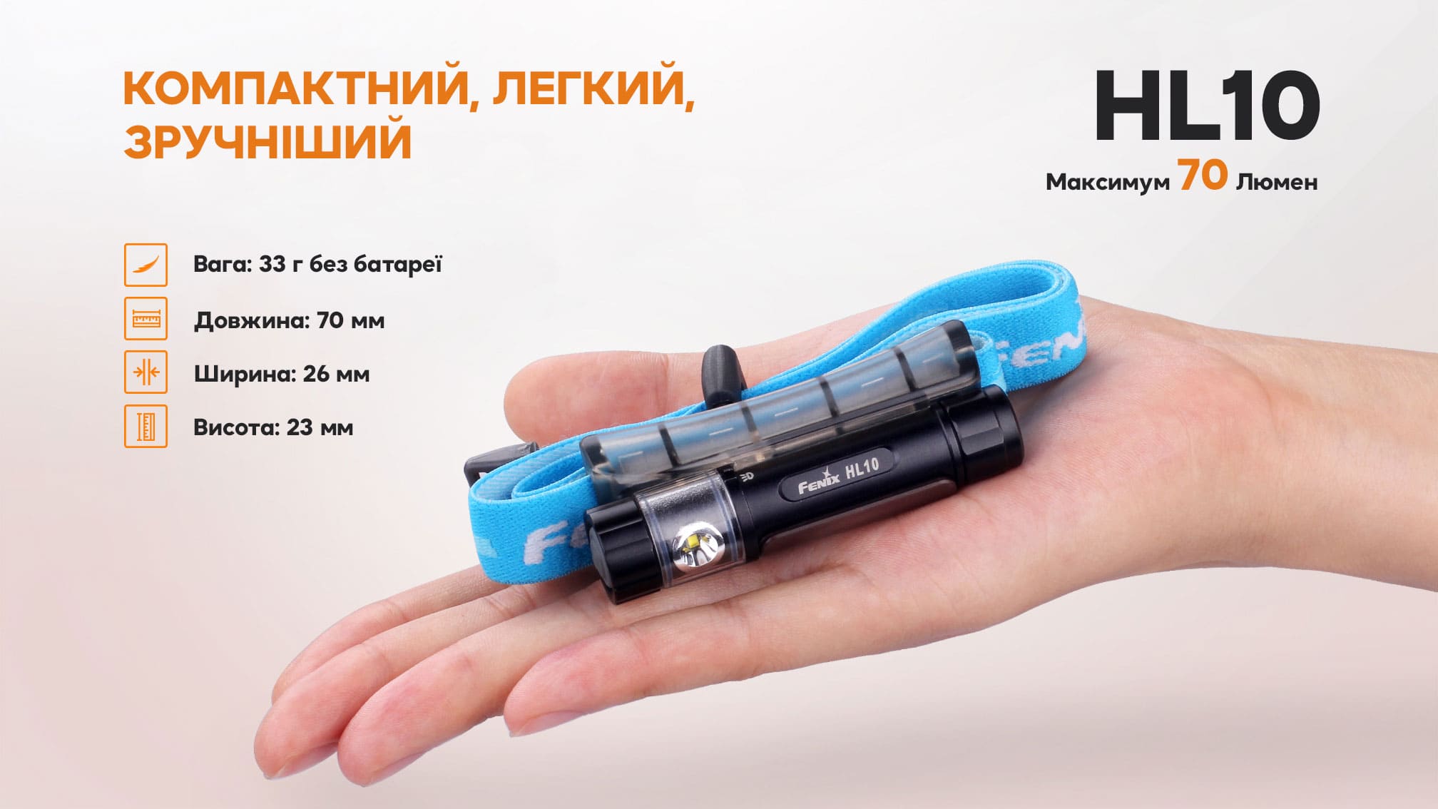 Фонарь налобный Fenix HL10 gold HL10gl - фото 16