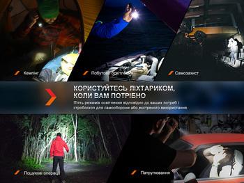 Фото Фонарь тактический аккумуляторный Fenix PD35R