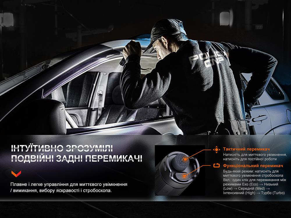 Фонарь тактический аккумуляторный Fenix PD35R - фото 13