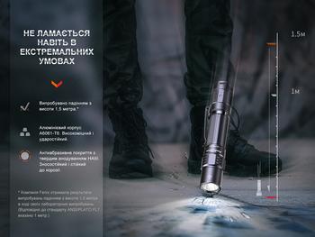 Фото Фонарь тактический аккумуляторный Fenix PD35R