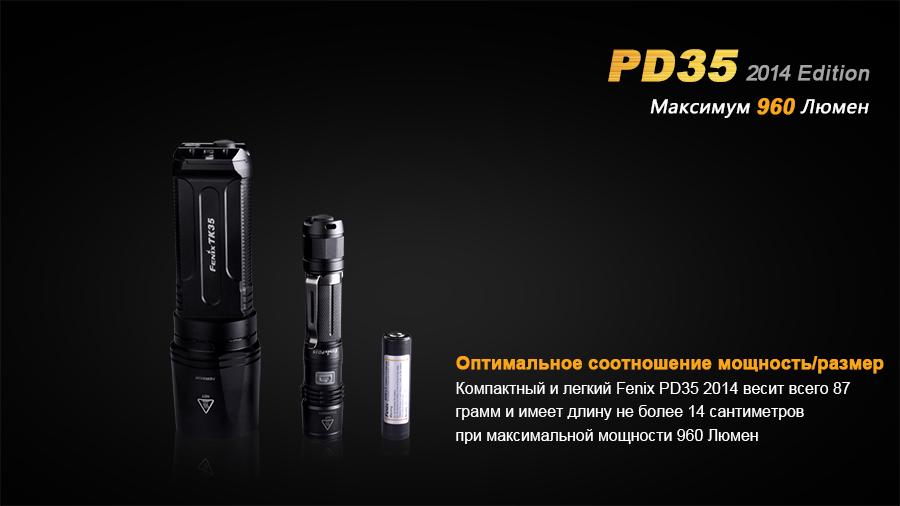 Фонарь ручной Fenix PD35 XM-L2 U2 - фото 11