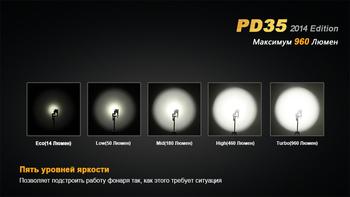 Фото Фонарь ручной Fenix PD35 XM-L2 U2