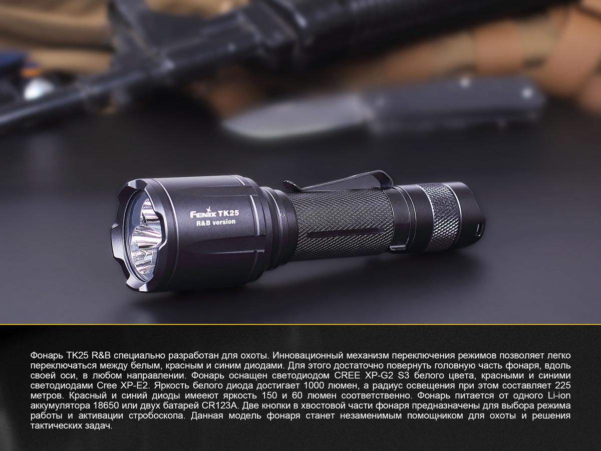 Фонарь ручной Fenix TK25RB - фото 16